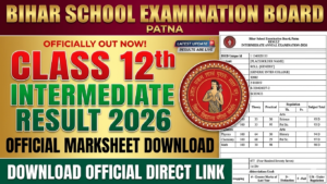 Bihar Board Intermediate Class 12th Result 2026 – Check Online
