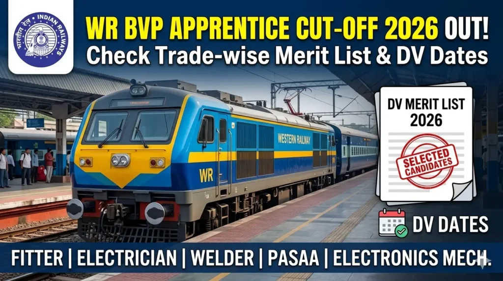 Western Railway Apprentice Cut Off 2026: BVP Division