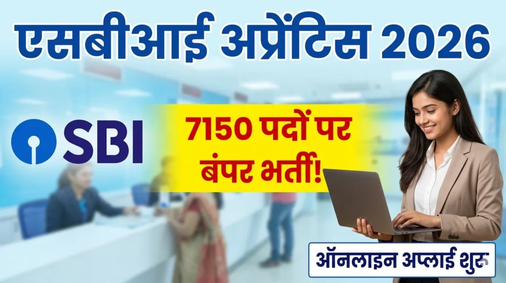 SBI Apprentice Recruitment 2026: भारतीय स्टेट बैंक में 7150 पदों पर बंपर भर्ती, यहाँ से करें Online Apply