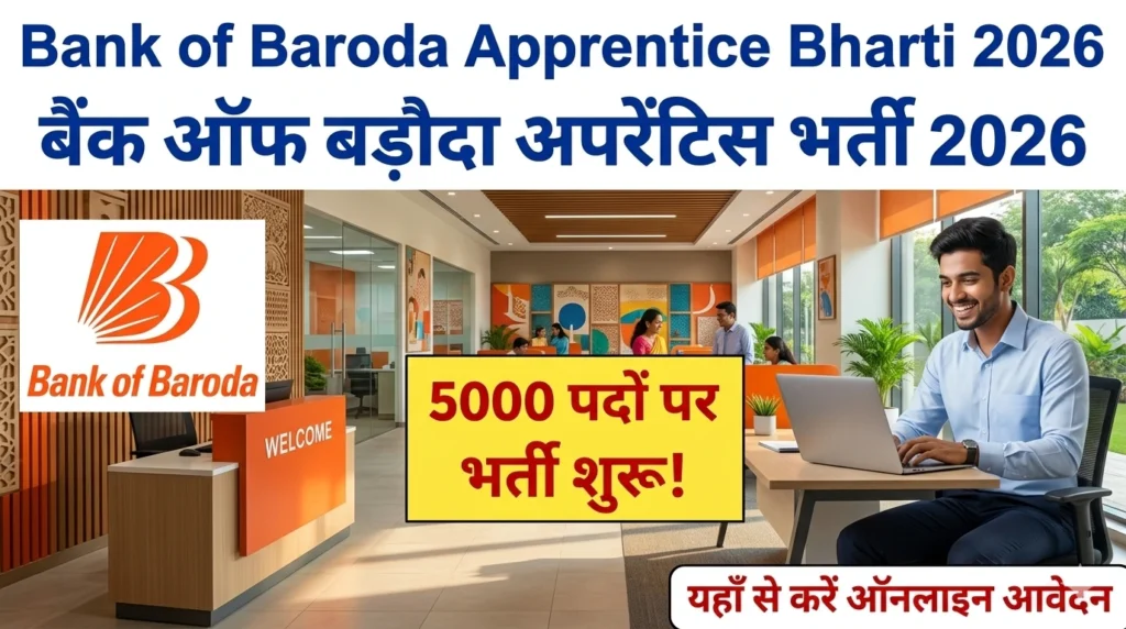 Bank of Baroda Apprentice Recruitment 2026 Notification Out - Apply Online for 5000 Posts