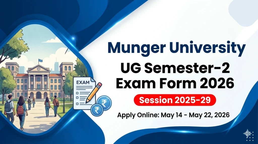 Munger University UG Semester 2 Session 2025-29 Exam Form 2026