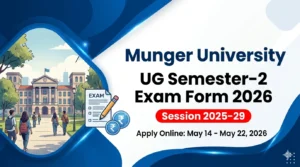 Munger University UG Semester 2 Session 2025-29 Exam Form 2026