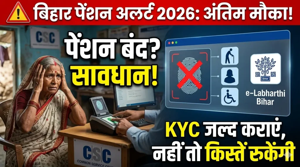 Bihar Pension KYC 2026: तुरंत करें ये काम, वरना हमेशा के लिए बंद हो जाएगी वृद्धा और विधवा पेंशन!