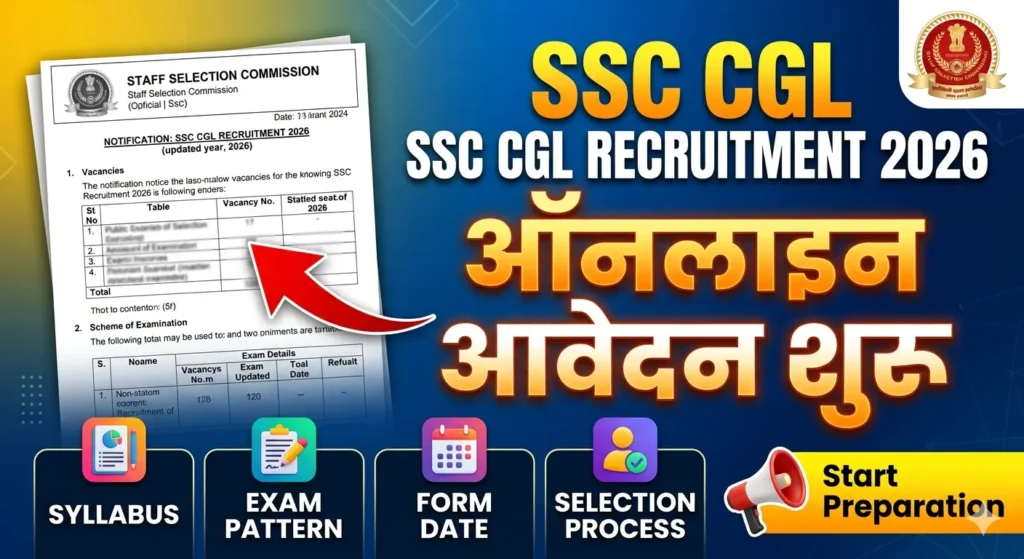 SSC CGL Recruitment 2026 मास्टर गाइड: 12,256 रिक्तियां, नए लाइव फोटो नियम और पूरा सिलेबस देखें