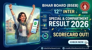 Bihar Board 12th Inter Special & Compartment Exam Result 2026
