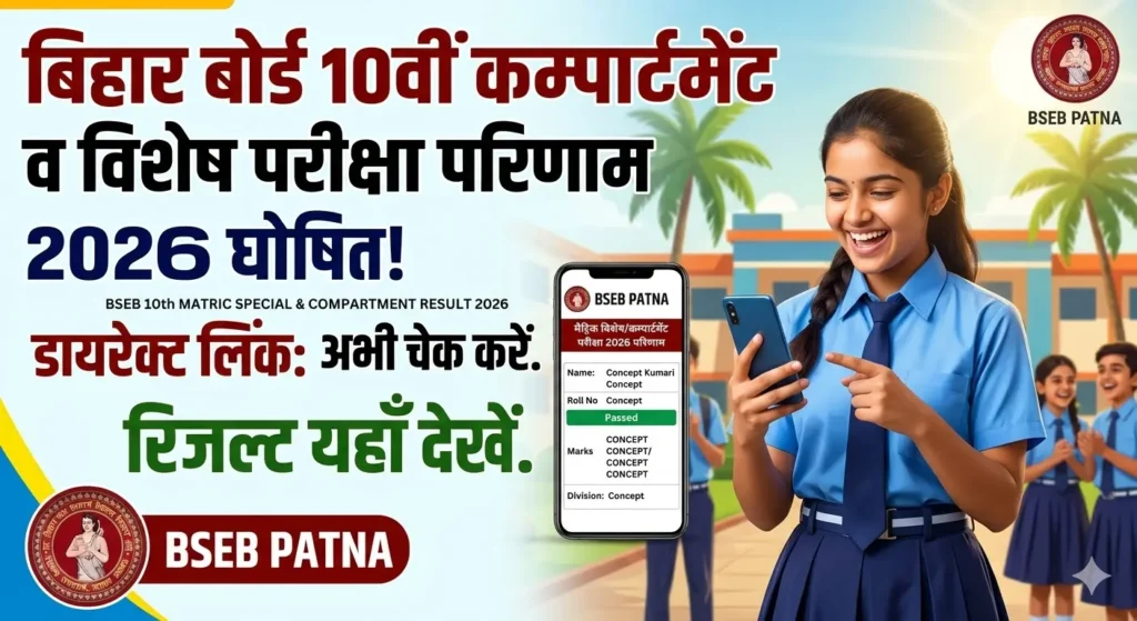 Bihar Board 10th Matric Special & Compartment Exam Result 2026