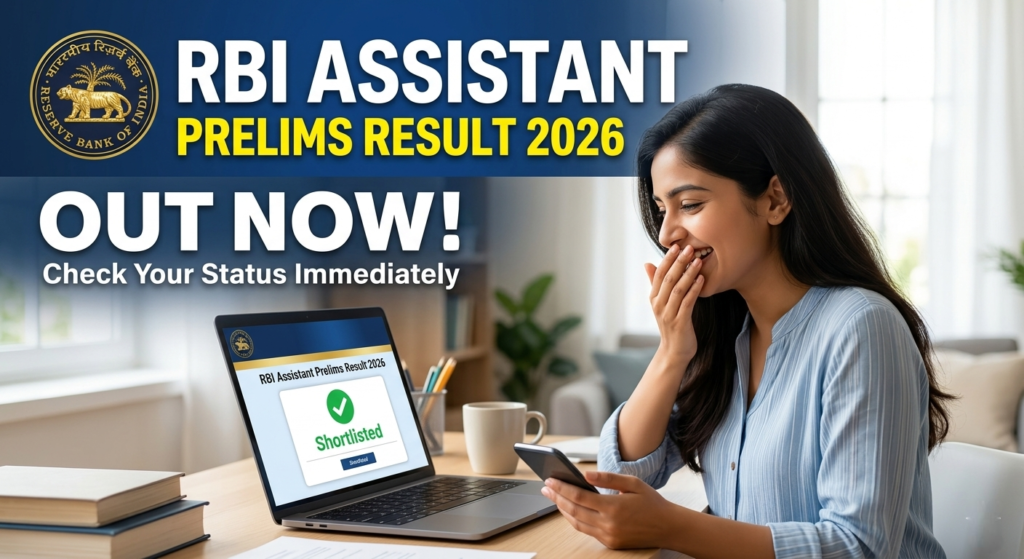 RBI Assistant Prelims Result 2026 Out: Download Shortlisted Candidates PDF, Mains Exam Date